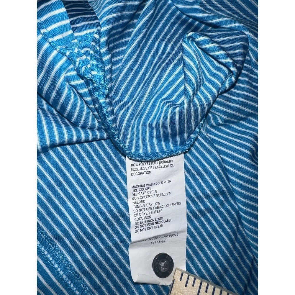 PGA Tour Airflux Golf Polo Shirt Mens XLarge XL Blue Short Sleeve Performance - Picture 6 of 10